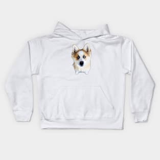 Pomsky Cute Puppy Dog Pomeranian x Husky Kids Hoodie